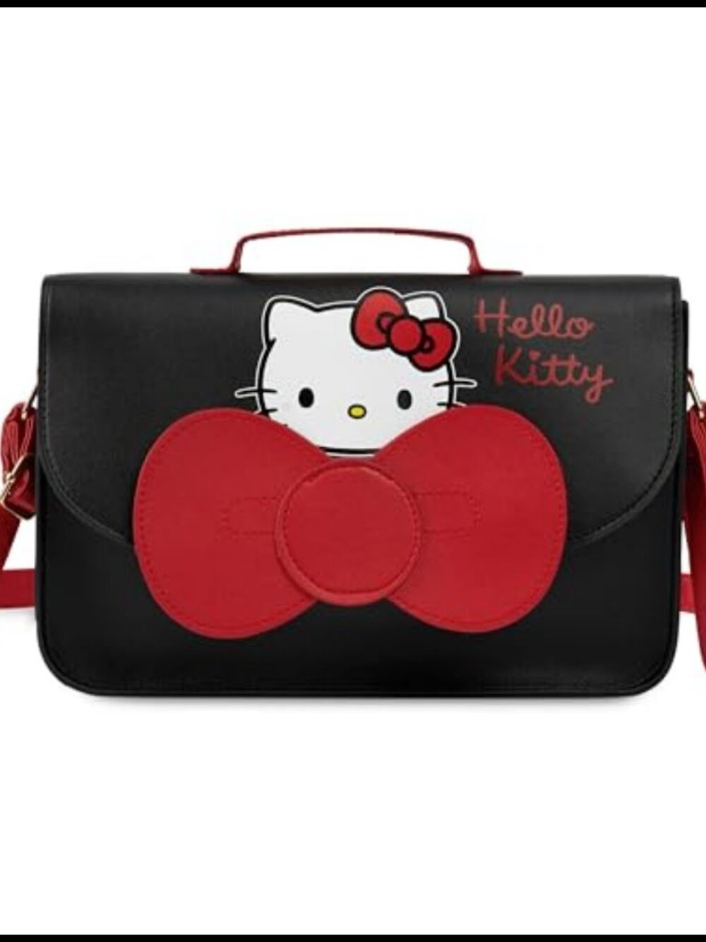 Hello Kitty Crossbody Bag Adjustable Strap Girls Kawaii Handbag